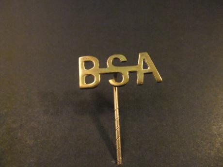 BSA motorcycles logo goudkleurig logo